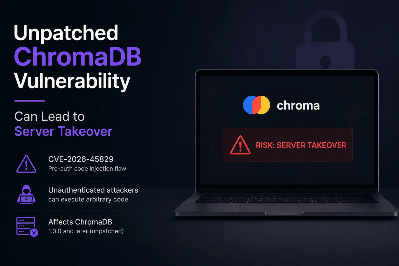 Unpatched ChromaDB Vulnerability Exposes AI Servers to Pre-Auth Takeover